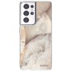 Picasee silikónový prehľadný obal pre Samsung Galaxy S21 Ultra 5G G998B - Cream marble