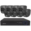 Securia Pro IP kamerový systém NVR8CHV8S-B SONY DOME smart, čierny Nahrávanie: 6TB disk