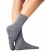 Vlnka Bavlnené teplé diabetické ponožky s aloe vera sivá