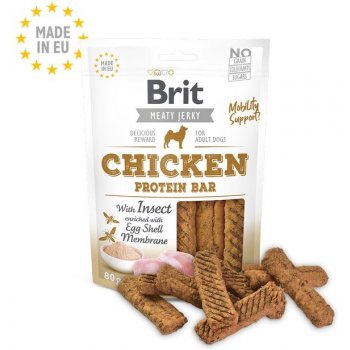 Brit maškrty Jerky Chicken with Insect Protein Bar 80 g