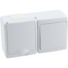 BETA 1-zásuvka + vypínač č.6 na povrch biela IP44 D.3112BGWS PAWBOL
