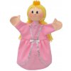 Maňásek na ruku - Princezna Adélka růžové šaty (29 cm)