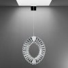 LED závesná krištáľ lampa LUXERA 64390 SMIRRA