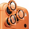 NORTHJO sklá s trblietavými rámčekmi na ochranu šošoviek zadného fotoaparátu pre iPhone 17 Pro / 17 Pro Max - oranžová - možnosť vrátiť tovar ZADARMO do 30tich dní