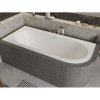 Besco AVITA SLIM+ Vaňa asymetrická akrylátová 180x80cm Ľavá 217 l, Biela + nohy VANAVIT18SLIMLP+OLVPINOZSTELWD