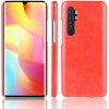 Kožený kryt na Xiaomi Mi Note 10 Lite - Červená