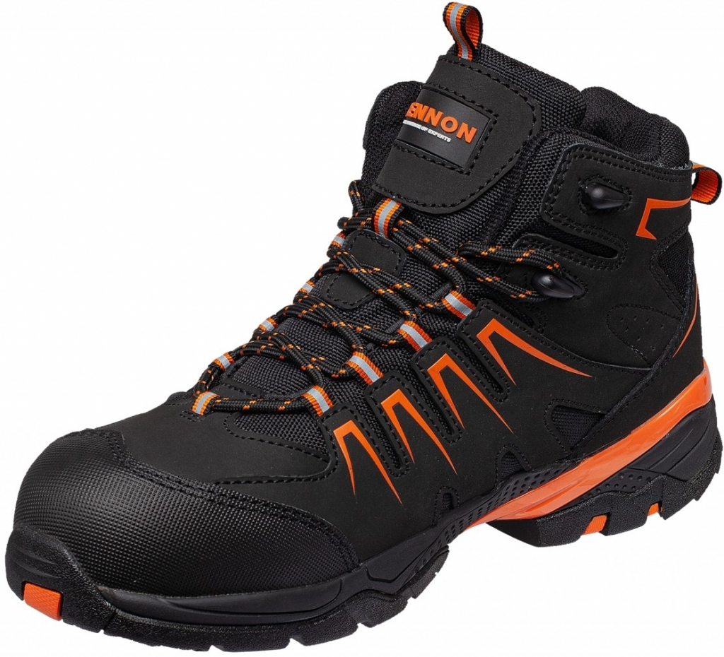 Bennon Orlando XTR NM S3 High topánky čierne-oranžové