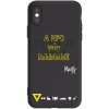Picasee silikónový čierny obal pre Apple iPhone X/XS - Kazma - TOHLE JE ŽIVOT A NIC VÍC NEBUDE