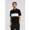 SVETER KARL LAGERFELD SSLV COLORBLOCK POLO BLACK/WHITE