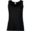 Fruit of the Loom Tílko Lady-Fit Valueweight Vest, bez rukávu, dámské COT16137600203-black L Černá