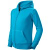 MALFINI® Mikina detská Trendy Zipper tyrkysová Veľkosť: 122 cm/6 rokov 4124409