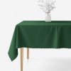 Goldea vianočný hranatý teflónový obrus - tmavo zelený 100 x 100 cm