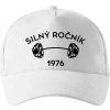 Silný ročník - Letopočet 1976 - Šiltovka so zahnutým šiltom a mosaznou sponou - Univerzálna veľkosť ( Biela )