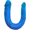LYBAILE Double DONG dvojité gélové dildo 30 cm fialové
