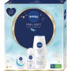 Nivea Soft Trio Sprchový gél 250 ml + roll-on 50 ml + krém 100 ml