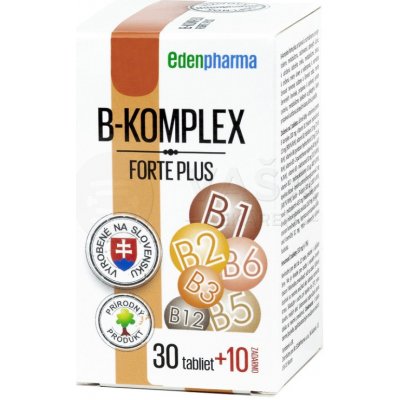 EDENPharma B-komplex Forte Plus 40 tabliet (30+10 zadarmo)