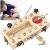 Montessori hračky od 3, 4, 5 rokov, drevená tabuľa na skrutky