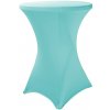TENTino Elastický obrus STANDARD na koktejlový bistro stôl 60 cm VIAC FARIEB Farba obrusu: SVETLOMODRÁ / SKY BLUE