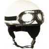 Helma Mil-Tec Moto Retro - biela, L