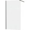 MEXEN/S - KIOTO Sprchová zástena WALK-IN 70x200 cm 8 mm, čierna, matné sklo 800-070-101-70-30
