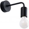 Sollux | Sollux SL.1449 - Nástenná lampa NORAH 1xE27/15W/230V čierna | SLX1190