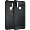 Silikónové puzdro na Samsung Galaxy A12 Forcell Carbon čierne