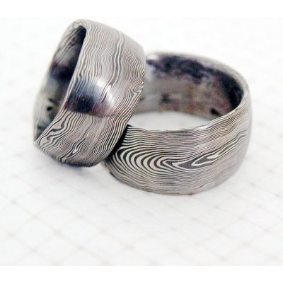 Snubní prsteňy kovaná nerezová ocel damasteel DA-1004 od 393,6 € -  Heureka.sk