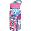 Quokka Kids Pop, Nerezová fľaša / termoska so slamkou Blooming Garden, 445ml, 40248