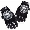 Black Heart Piston Skull - Pánske textilne rukavice na motorku , Veľkosť M