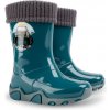 Detské čižmy - Demar STORMER LUX 0402 C- petrolejová Farba: Petrol, Veľkosť: 32-33