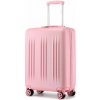 Kono elegantný príručný kufor ABS a PC s pruhmi - 36L - ružová