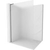 Mexen Kioto L, sprchová zástena Walk-In 100 x 200 cm, 8mm sklo námraza, grafitový profil, 800-100-103-66-30