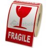 Labelea Samolepiace etikety 80x120 mm FRAGILE, na zásielky, 500 etikiet na rolke EKZ080120KREFR