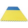 TATAMI -TAEKWONDO PUZZLE podložka oboustranná 100x100x2,5 cm - žlutá/modrá