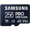 Samsung Micro SDXC PRO Ultimate 256GB + adaptér / UHS-1 / Class 10 / U3 / Čítanie: 200MBps / Zápis: 130MBps (MB-MY256SA/WW)