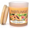 Sójová vonná eko sviečka PAPAYA & PEACH PARFUMIA 250 ml
