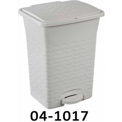 Mikawi Odpadkový kôš s pedálom BASK 10L - biely 04-1017