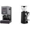 Gaggia New Classic E24, grey + Rocket Espresso SUPER FAUSTO, black