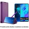 Otváracie Púzdro Luxria Clear View pre Huawei - Fialové pre Huawei: Nova 5T