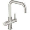 Grohe Red - Páková drezová batéria Duo, supersteel - 30097DC0