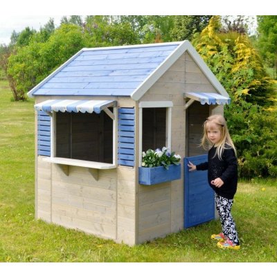 Wendi Toys Delfín drevený detský domček 120x120x155 cm