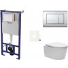 Cenovo zvýhodnený závesný WC set SAT do ľahkých stien / predstenová montáž + WC SAT Brevis SIKOSSBR21K