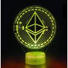 Beling 3D lampa Ethereum, 7 farebná S4ADDS584L