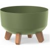 PROSPERPLAST Kvetináč GRACIA LOW 38cm zemito zelený