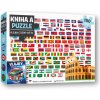 Kniha a puzzle Vlajky celého sveta