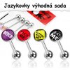 Steel Edge Piercing jazyka 016-Sada