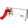 Playground System Reťazová hojdačka so šmykľavkou celokovová - B (v.p. 1 m)