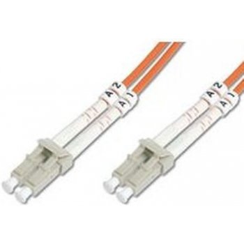 Digitus Fiber Optic Patch Cable, LC to LC,Multimode 50/125 µ, Duplex, 1m