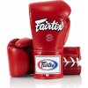 Fairtex BGL6 šnurovacie boxerské rukavice červené Veľkosť rukavíc: 14oz