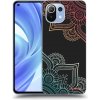 Picasee silikónový čierny obal pre Xiaomi Mi 11 Lite - Kvetinový vzor